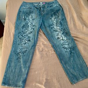 Avenue Art Black Jeans Size 18 Inseam 30 Like New Condition